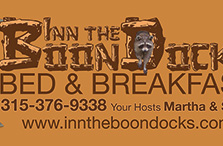 Inn The Boondocks | 8" x 3" Outdoor Sign | 10.2010